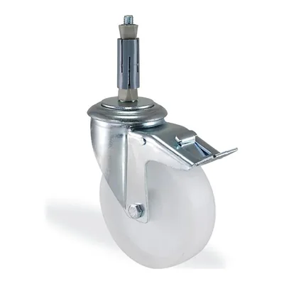 Polipropilen Döner Boru Geçmeli Frenli Tekerlek Ø80–125 mm (K3325MMB)