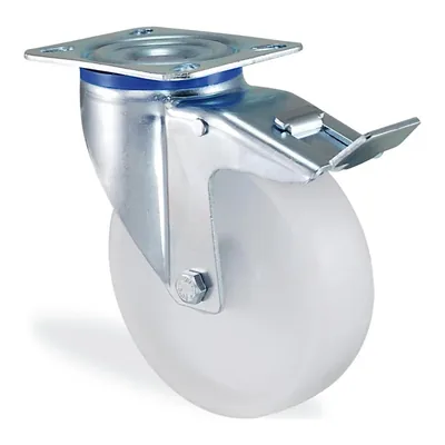 Polipropilen Döner Tablalı Frenli Tekerlek Ø80–150 mm (K3302MMB)