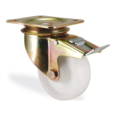 Ağır Tip Polipropilen Döner Tablalı Frenli Tekerlek Ø80–200 mm (K4102RMB)