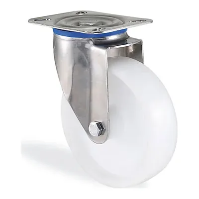 Paslanmaz Polipropilen Döner Tablalı Tekerlek Ø80–150 mm (KS3302MMB)