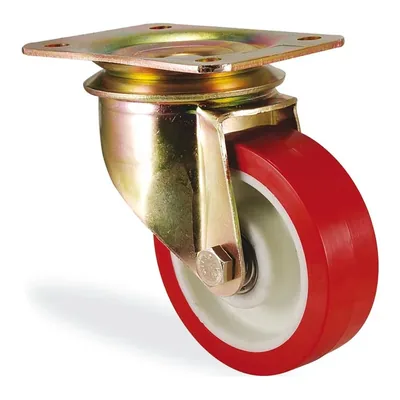 Ağır Tip Poliüretan Döner Tablalı Tekerlek Ø55–200 mm (K4102PUR)