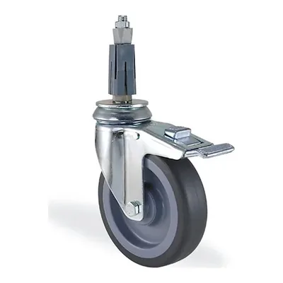 Termoplastik Kauçuk Döner Boru Geçmeli Frenli Tekerlek Ø80–125 mm (2825MTB)