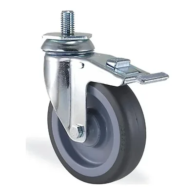 Termoplastik Kauçuk Döner Civatalı Frenli Tekerlek Ø80–125 mm (2801MTB)